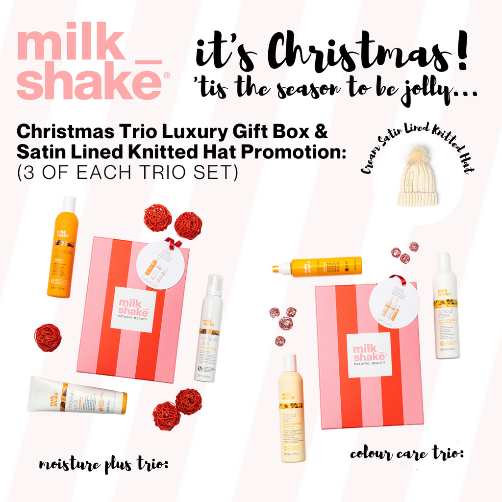 milk_shake Christmas Trio & Knitted Hat Promotion
