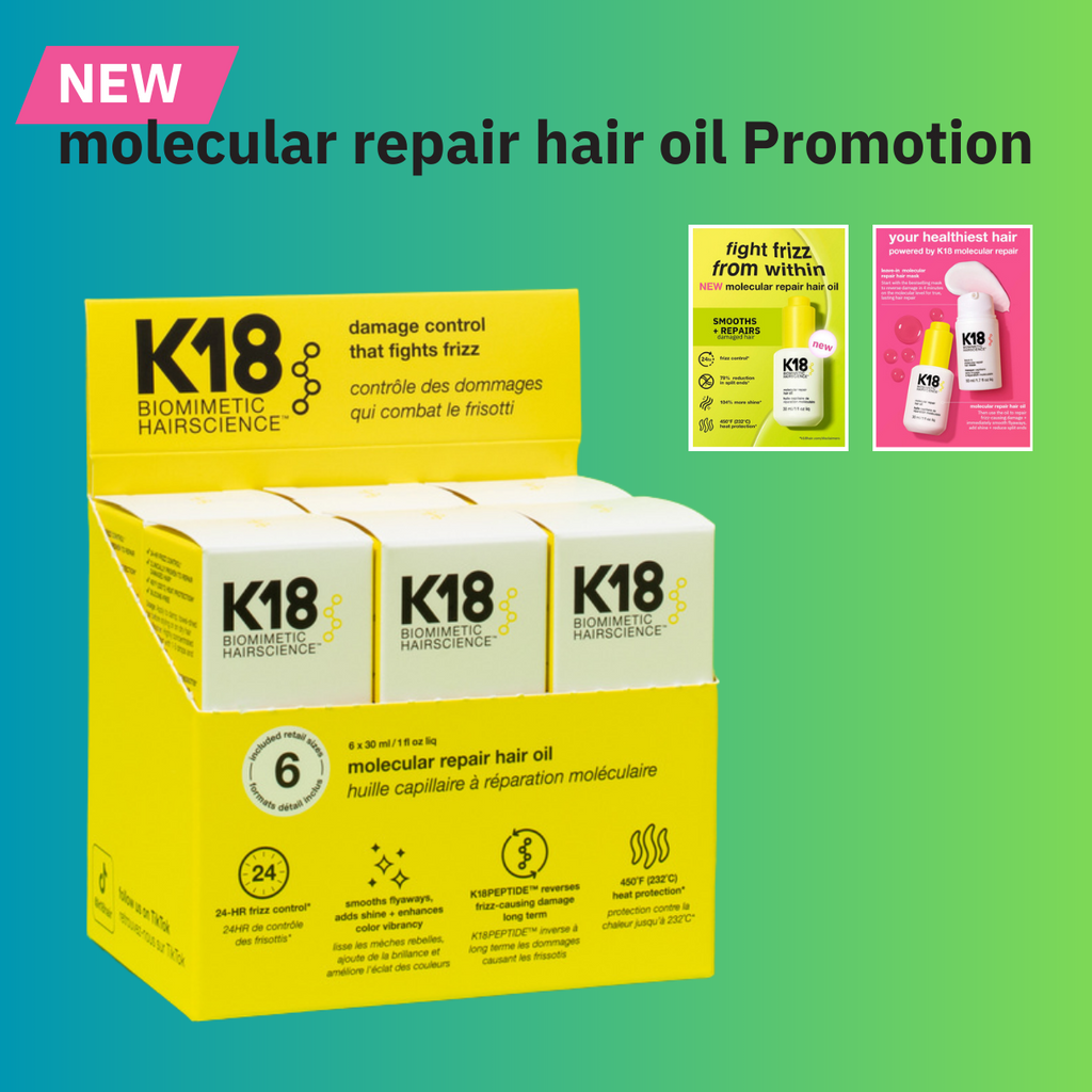 K18 Molecular Repair Hair Oil Promotion