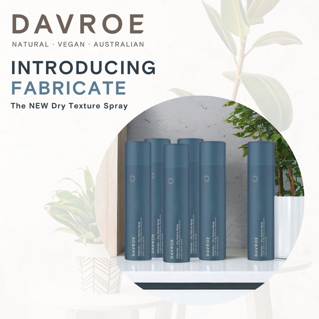 DAVROE Introducing the NEW Fabricate Dry Texture Spray Promotion
